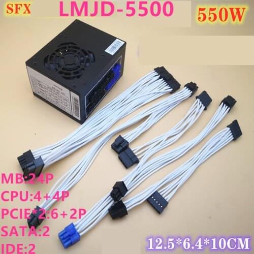New PSU For Lingmaojingdian ITX SFX A4 550W Power Supply LMJD-5500