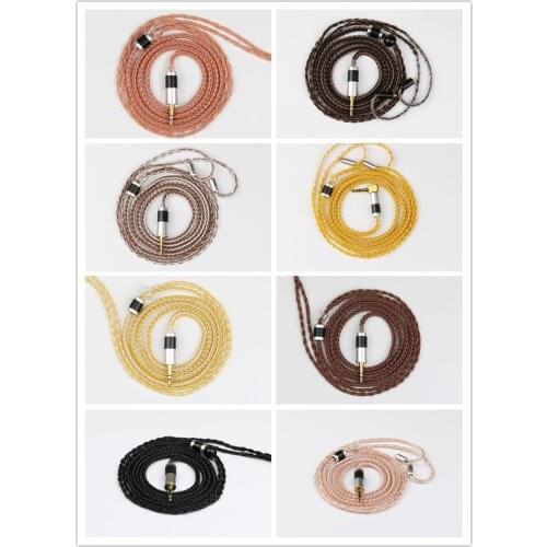 Diy upgrade earphone cable 6n single crystal copper silver plated wire mmcx se535 im50 A2DC 0.78MM IE80 QDC 8 share/16 share