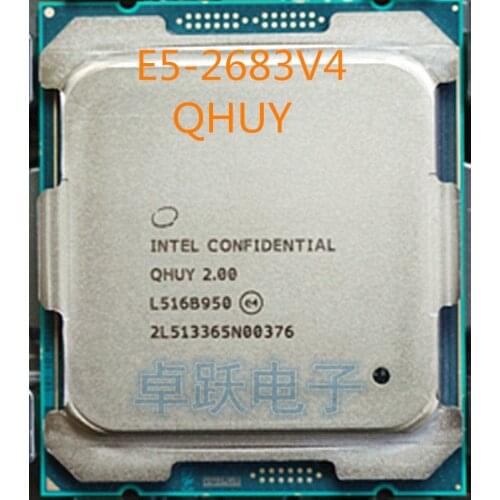 Original Intel Xeon processor ES Version QHUY/QHZE E5-2683V4 2.00GHZ 16-Cores 40MB E5-2683 V4 E5 2683 V4 LGA2011-3 E5 2683V4