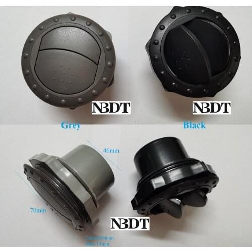 8Pcs Black Grey Adjustable Air Vent Dispenser A/C Air Conditioner RV Travel Trailer Car Caravan Dashboard Deflector
