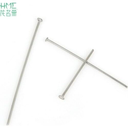 20/30/40mm 100-200pcs/bag T Word Stainless Steel Head Pins Needles Jewelry Findings For Jewelry Making Necklace Bracelet DIY