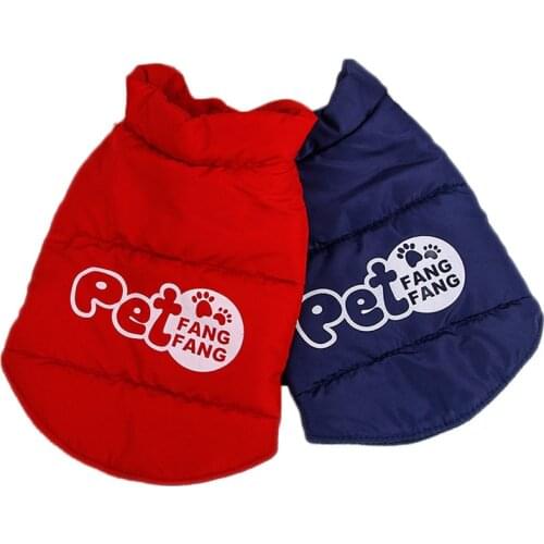 Warm Dog Clothes Winter Pet Cat Dog Down Parka Jacket Black Dog Coat For Small Dog Chihuahua Bichon Pet Clothing Dog Coat Jacket