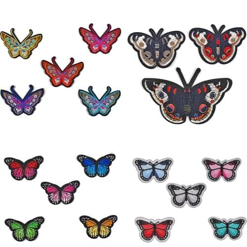 Embroidered Cloth Stickers Clothing Accessories Badge Patch Colorized Butterfly Fashion Factory Direct Price Beautiful
