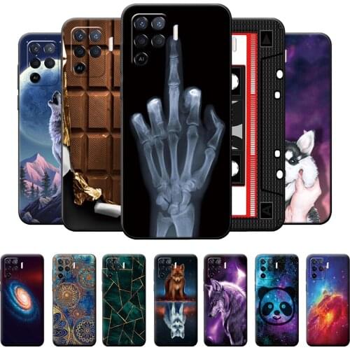 For OPPO A94 Case 4G 5G Silicone Fundas on OPPO A94 Soft TPU Protective Phone Cover For OPPO A94 4G 5G Cool Fashion Coque Bumper