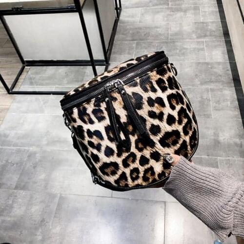 Leopard Print Bucket Womems Bag Pu Leather Crossbody Bags Messenger Bags 2020 Female Shoulder Handbag Crossbody Bag