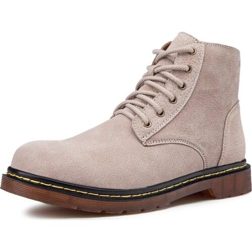 Plus Size EU48 Winter Fashion Martin Boots Outdoors Climbing Cycling Camping Combat Warm Lightweight Shoes Mens High Top Work