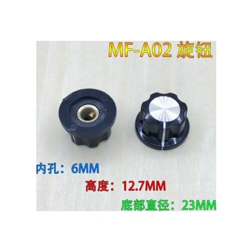 10pcs Hat MF-A02 Potentiometer Knob Rotary Cap MF-A02 Potentiometer Bakelite Knob / Copper Core Inner Hole 6mm