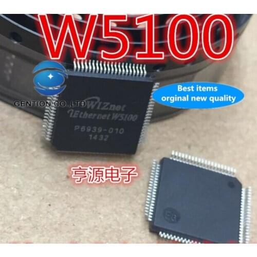2PCS W5100 5100 LQFP80 Ethernet control in stock 100% new and original