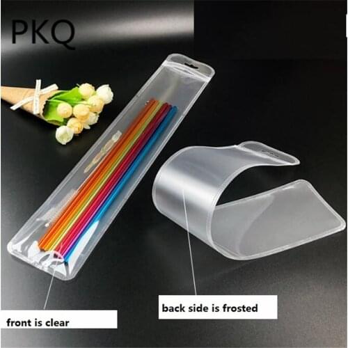 200pcs Wholesale Plastic Packing Bag Gold/Silver Ziplock Bag Jewelry/Pen Zipper Storage Pouches Present /Gift Ziplock Bag 7x40cm