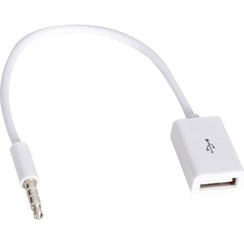 POWERMASTER USB TO FEMALE AUX STEREO 3 KNOTTY CABLE