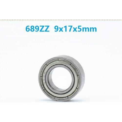 500pcs/lot 689ZZ 689 ZZ ball bearing 9x17x5 mm deep groove ball bearings Miniature Mini bearing 9*17*5