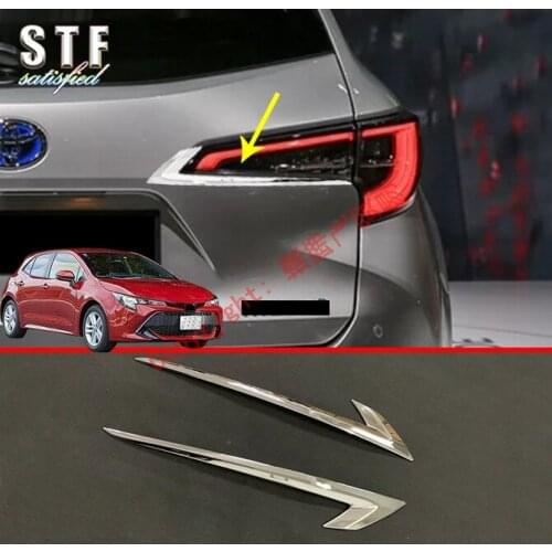 ABS Chrome Tail Light Trim For Toyota Corolla Hatchback Auris Sport 2019 2020