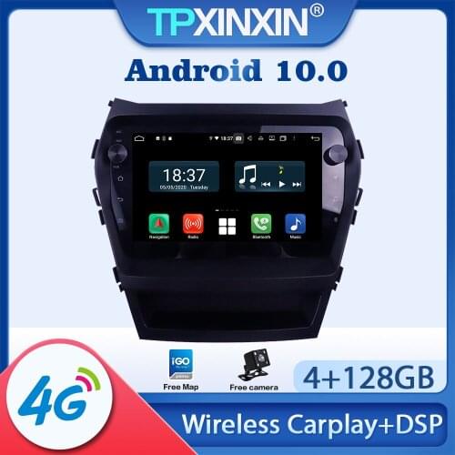 Android 10 For Hyundai IX45 Santa Fe 2014-2018 Car Radio Multimedia Video Audio Recorder DVD Player Navigation HeadUnit GPS 2din
