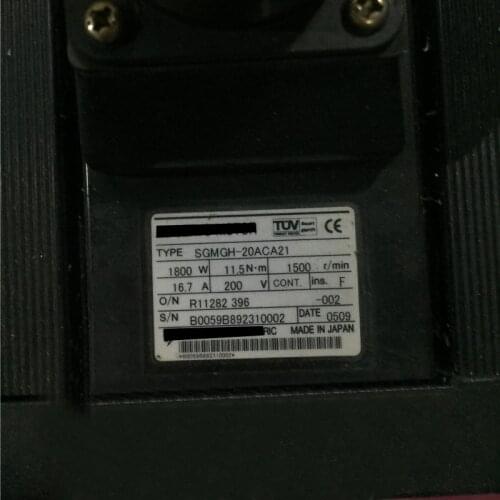 Used Tested Working SGMGH-20ACA21 AC SERVO MOTOR Spot