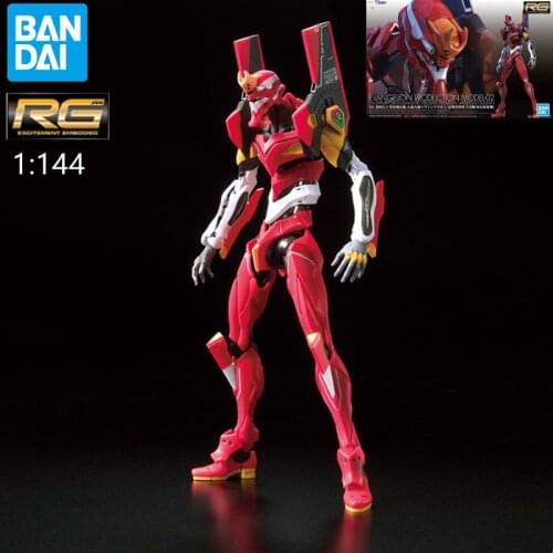 Bandai Rg Eva Unit 2 Asuka Evangelion Monteren Action Figureals Shikinami Asuka Langley Soryu Asuka RangurBrinquedos Model