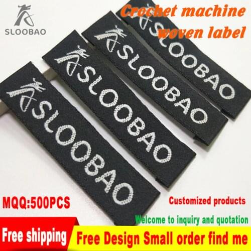 Free shipping Customeized logo tags sewing tags woven labels hand made labels clothing tags washable garment for clothes