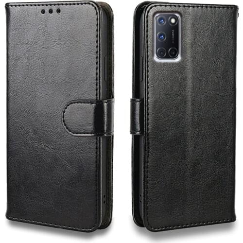 Luxury Leather Flip Case For OPPO Realme 3 5 6 Pro 6i A92 A91 A1k A52 A72 A5 A9 2020 Case Cases Wallet Card phone silicone Cover
