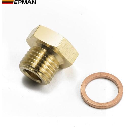 EPMAN Pressure Temperature Gauge Sender Adapter 1/8" NPT To M14x1.5 Male M14 2267 EPCGQ204