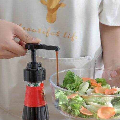 Home Manually Plastic Pressure Nozzle Essential Push-type Artifact Kitchen Supplies Syrup Bottle Press Nozzle Operated Head