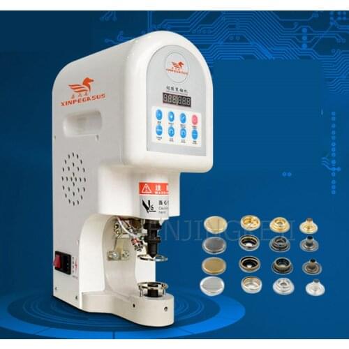 Electric Button Machine Durable Pants Clothes Curtain Buckle Convenient Easy Accurate 60/100cm platen Button sewing Equipment