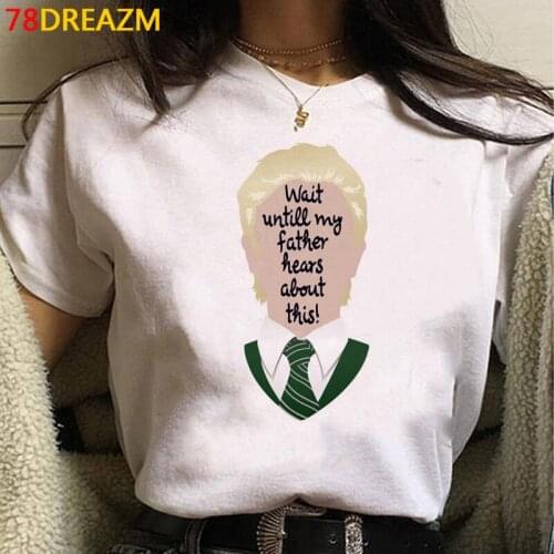 Draco Malfoy t shirt tshirt women couple clothes ulzzang grunge clothes white t shirt