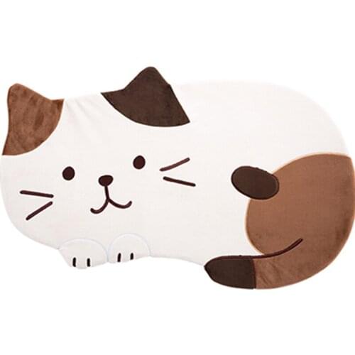 Cute Soft Cat Carpet Door Mat Living Room Bedroom Large Size Non-slip Rug