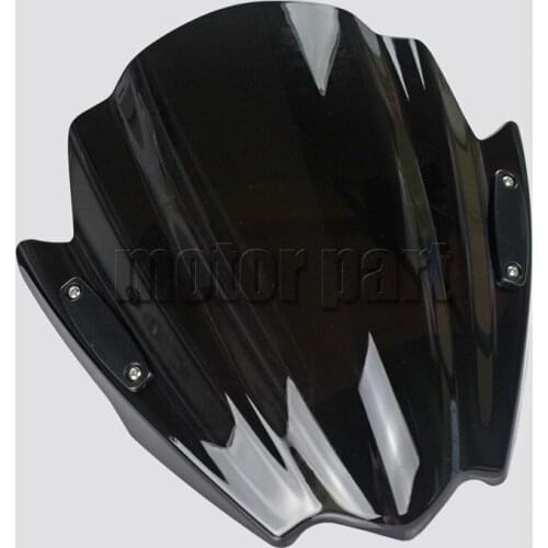 Motorcycle Windshield For 2006-2014 Yamaha FZ1 FZ1N FZ6 S2 FZ8 XJ6 XJ6N ABS Plastic Windscreen Deflectors Black 04 09 10 12 13