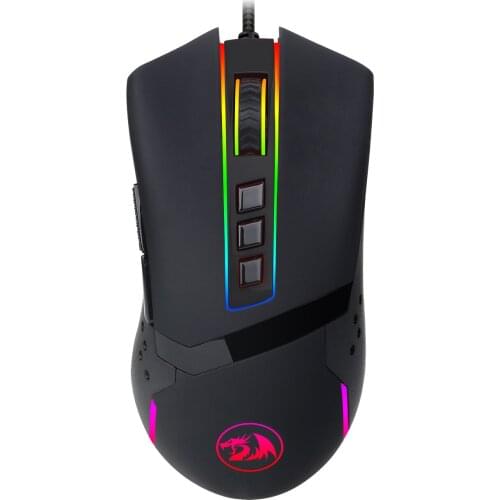 Redragon M712 Wired Gaming Mouse RGB LED Backlit Programmable Computer Mice 10000 DPI for MMO Windows PC Gamer