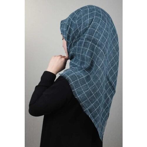 POLOİST PATTERNED LINEN SCARF-DESEN-02-AVAILABLE in MUNICH