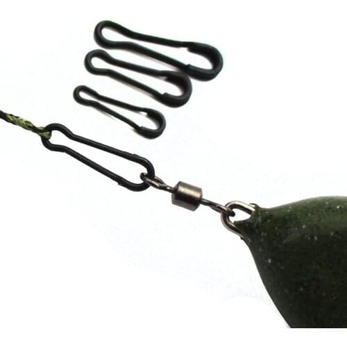 20PCS Carp Fishing Swivels Quick Change Swivels for Carp Fishing Accessories Quick Links Clips Fishing Terminal Tackle Pesca