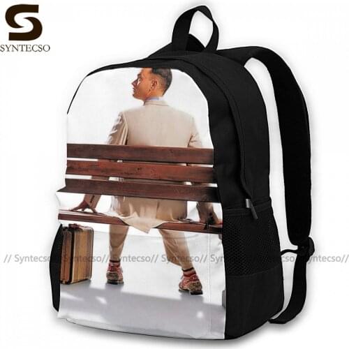 Forrest Gump Backpacks Polyester Camping Runner Backpack Large Unique Bags