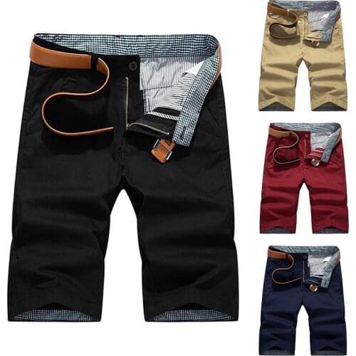 Solid Color Shorts Men Casual Shorts Summer Breathable Sports Shorts Men Drawstring Shorts Fifth Pants Mens Shorts short homme