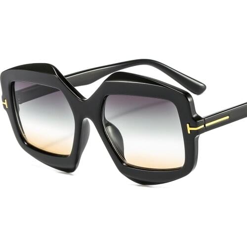 2021 New Fashion Shield Trend Sunglasses Women Men Gradients Lens Color Frame Brand Designer Black Leopard Vintage Sun Glasses