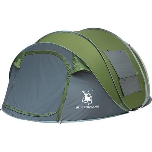 HUILINGYANG Waterproof Pop Up Camping Tent 4-6 person Outdoor Instant Tent Easy Set Up and Fold