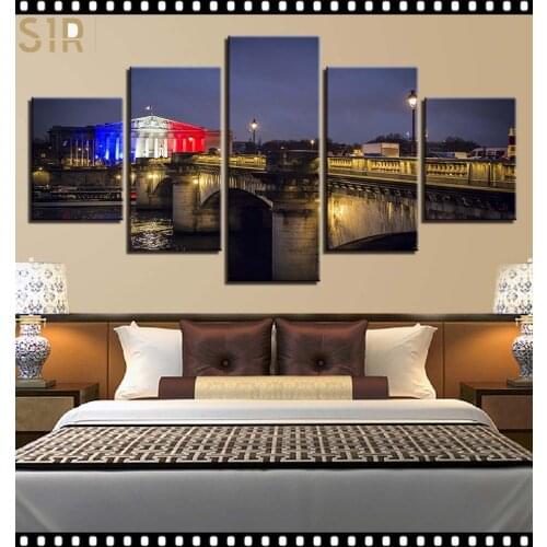World Famous Architecture Beauty HD Five Wall Painting Decorative Painting Anime Posters Wall Decor Anime Decor Room Decor