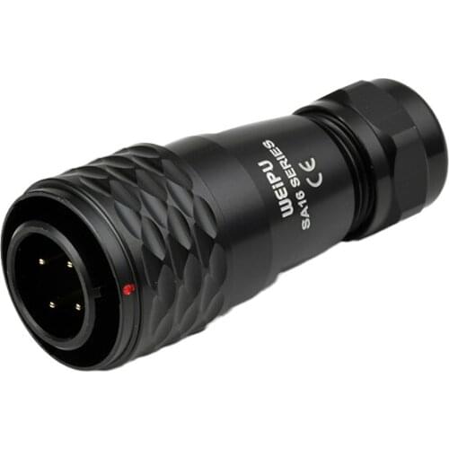 WEIPU M16 Waterproof Power Connector 2 3 4 5 7 9 10 Pin LED Display Screen Lighting Solar Male Plug Push Pull Easy Quick Lock