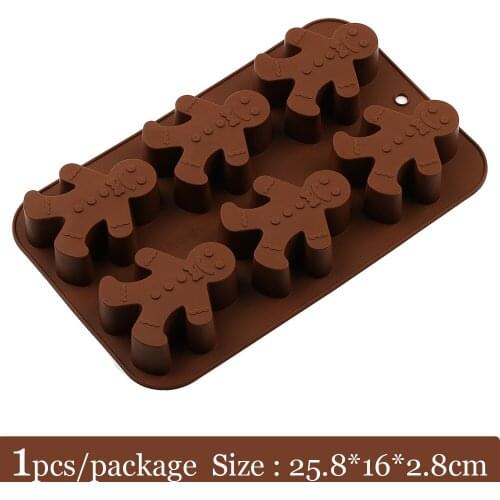 Ailehope Silicone Cake Mold Christmas Snowman cake mould candy Jelly Pudding Chocolate Silicone Muffin Baking mold soap molds