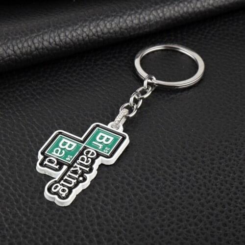 Charms Tv Breaking-Bad Keychain Pendant Letter Logo Key Chain For Women Men Car Keyring Chaveiro Jewelry Christmas Gift