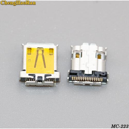 ChengHaoRan 2PCS Micro USB jack connector charging port socket fit For Acer Iconia Tab A700 A701 A510 New 17pin 17P