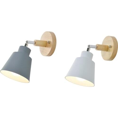 Wooden Wall Lights Bedside Wall Lamp Bedroom Wall Light Sconce for Kitchen Modern Wall Lamp Nordic Sconces