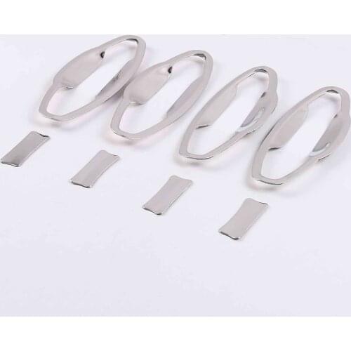 For Volkswagen TROC T-ROC 2017-2019 2020 Car Styling Outer Door Handle Trim Covers Door Bowl Cover Strips Sticker Accessories