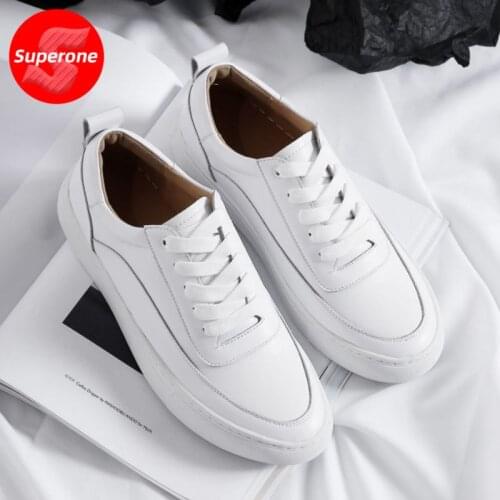 Superone Women Sneakers Lace Up Real Leather Fashion Shoes Women Casual Comfortable Women Shoes Footwear Size 34-40