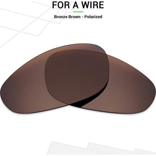 Mryok Anti-Scratch POLARIZED Replacement Lenses for Oakley A Wire Sunglasses Bronze Brown