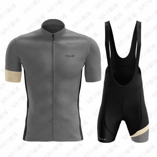 Cycling Jersey Man 2021 Team HUUB Ropa Ciclismo Hombre Summer Short Sleeve Jerseys Cycling Clothing Triathlon Bib Shorts Suit