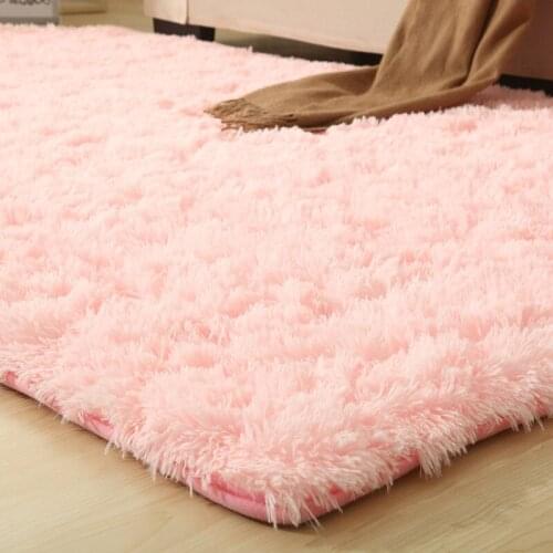 9 Colors Solid Rugs Pink Puple Carpet Thicker Bathroom Non-slip Mat Area rug for living room Soft Child Bedroom Mat Vloerkleed