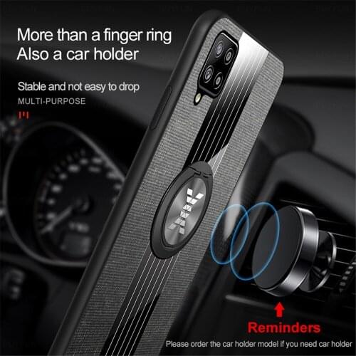 Original Luxury Magnetic Holder Phone Case For Samsung Galaxy A42 5G a 42 Samsunga42 Metal Ring Bracket Silicone Shell Cover