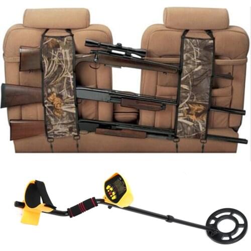 Vehicle Front Seat Storage Gun Sling Bag Back Seat Hanging Metal Detector Rack Case Hunting Holsters Organizer with Pockets