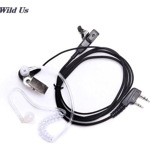 Air Acoustic Tube Headset For Baofeng Radio Walkie Talkie K Port Earphone PTT With Microphone For UV-5R 888s Guard Earbuds