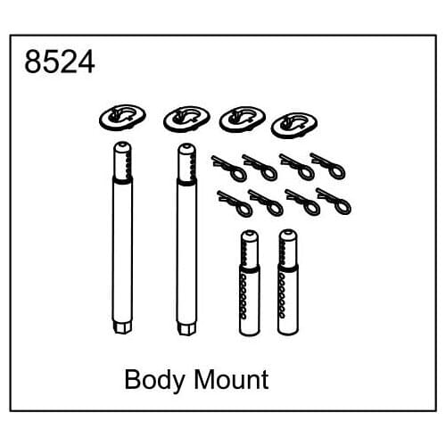 ZD racing EX07 accessories super sports car 1/7 original accessories 8524 car shell column