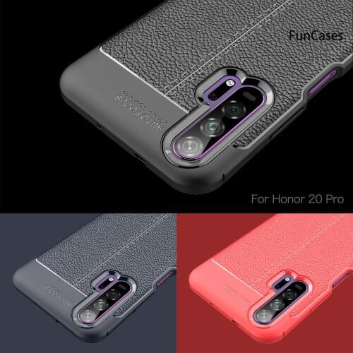 Lychee Pattern Mirror Covers For Huawei Honor 20 Pro Coques Case sFor Aksesuar Huawei telefon Honor 20 Pro Lychee Pattern Shell